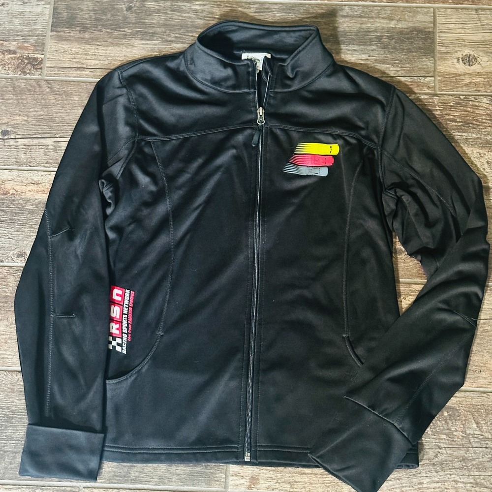 Disney Cars Lightning McQueen Kids XL Zip Track Jacket Racing Sports Network